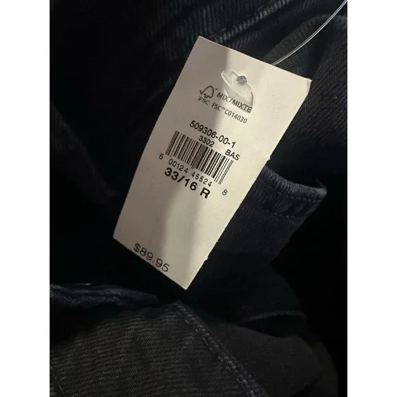 NWT Gap Mid Rise '90s Loose Cargo Jeans Washed Blk Grunge Baggy Skater Sz 33 16 - Picture 10 of 16